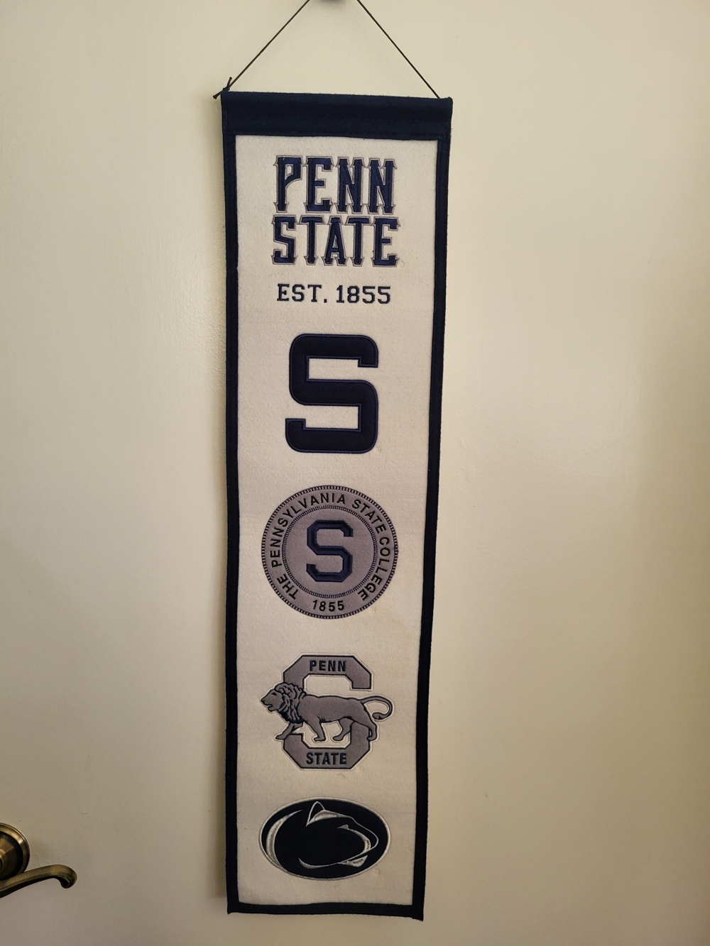 Penn State Winning Streak Heritage Banner Wool Blend 8×32"